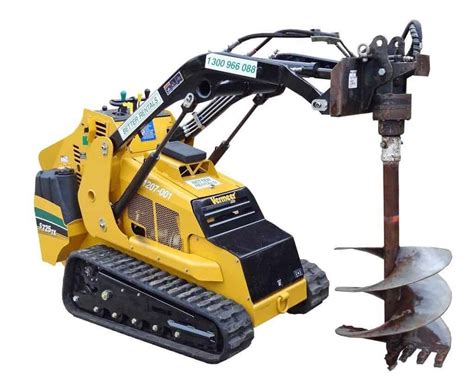 post hole digger mini excavator|mini excavator with auger rental.